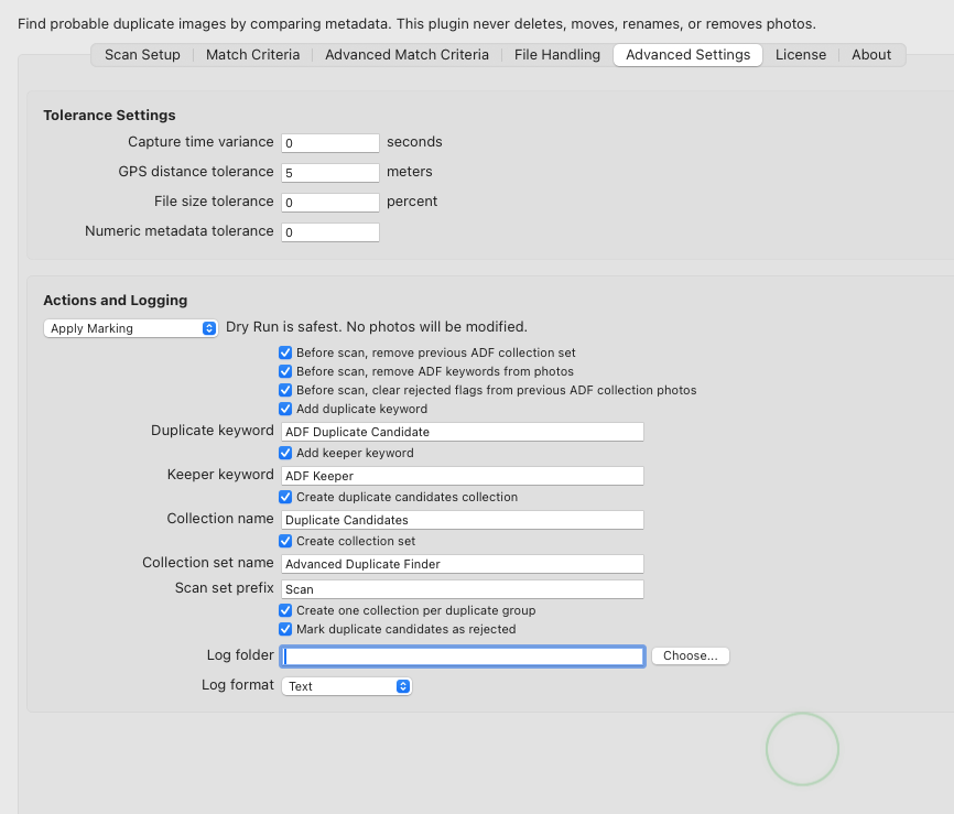 Scan modes